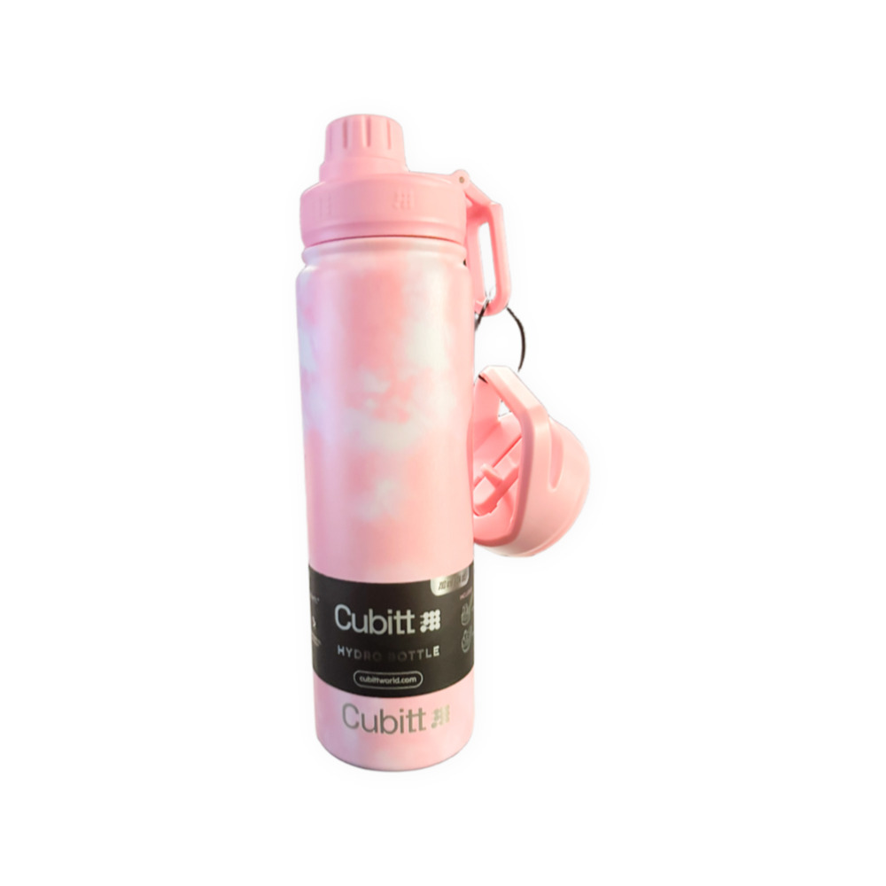 Cubitt Hydro Bottle Insulated Stainless Steel Water Bottle - Pink Tie Dye